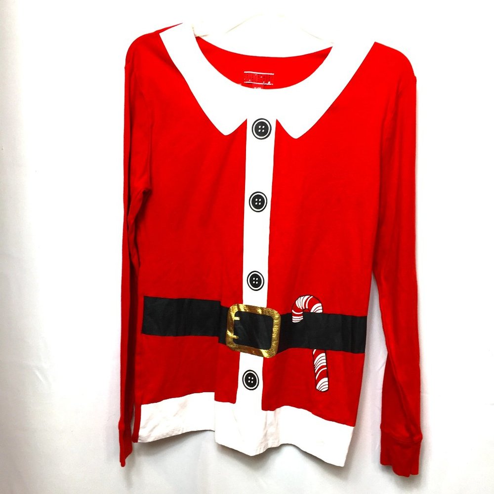 Santa 100% Cotton Tee Shirt Long Sleeve